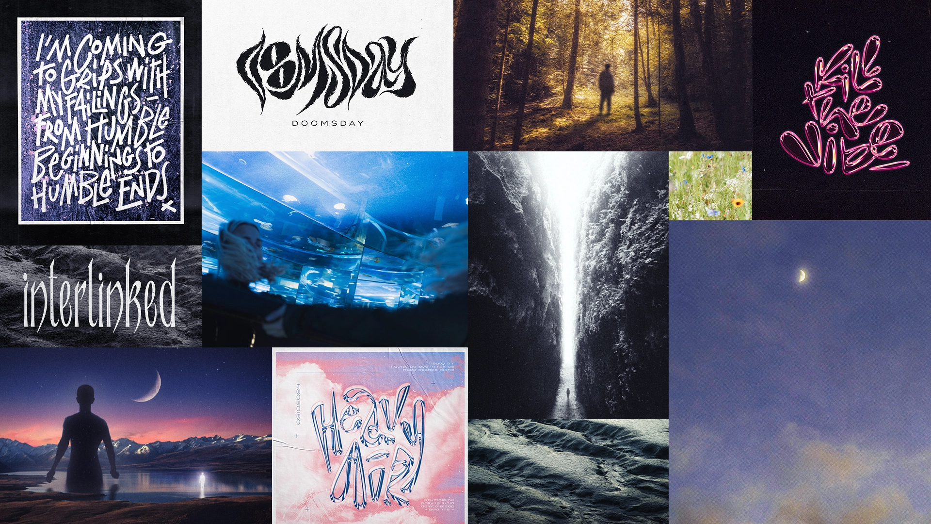 collage de plusieurs de mes travaux personnels