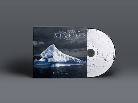 logo et packaging pour le groupe de metal All We Need