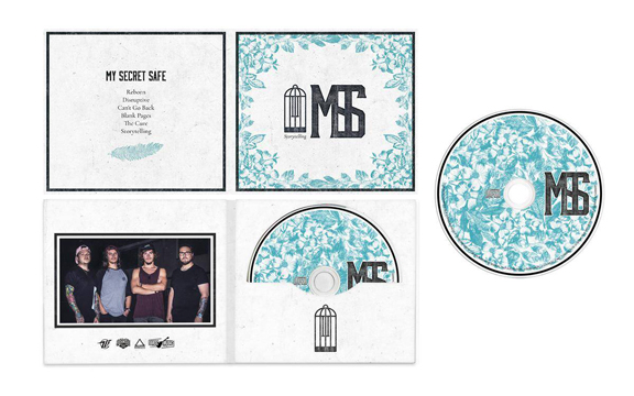 logo et packaging pour le groupe de metal My Secret Safe