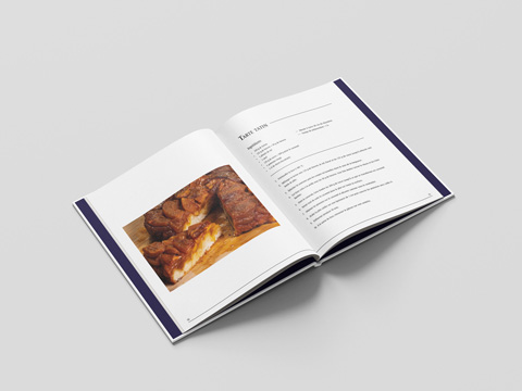 layout pour le livre de recettes de Charlotte Touraille