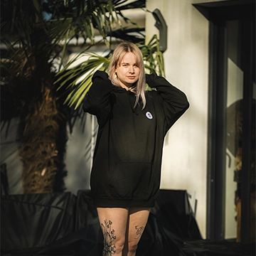 photo d'un sweatshirt de la streameuse Echyr